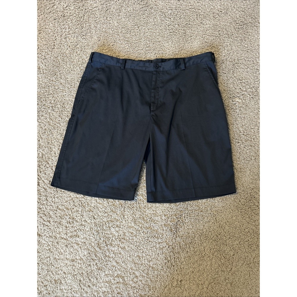Nike Golf Shorts Dri Fit Stretch Black Performance Flat Mens Size 40